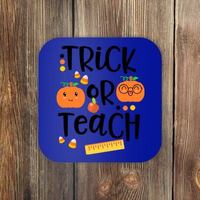 Trick Or Teach Cute Halloween Proud Teacher Costume Gift Coaster