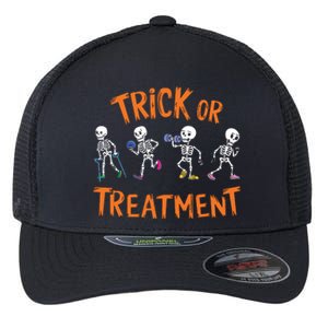 Trick Or Treatment Pt Physical Therapy Therapist Halloween Flexfit Unipanel Trucker Cap