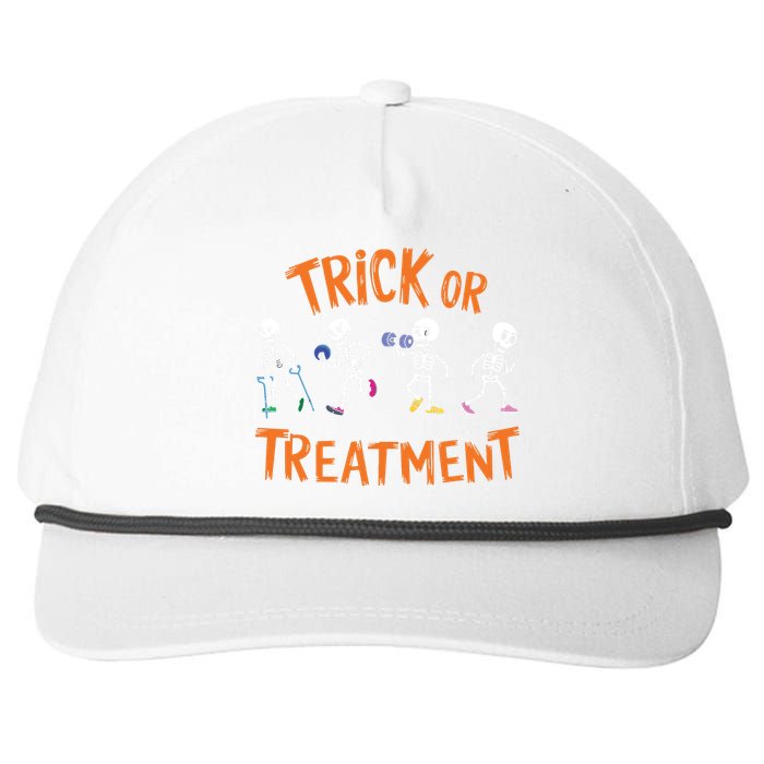 Trick Or Treatment Pt Physical Therapy Therapist Halloween Snapback Five-Panel Rope Hat