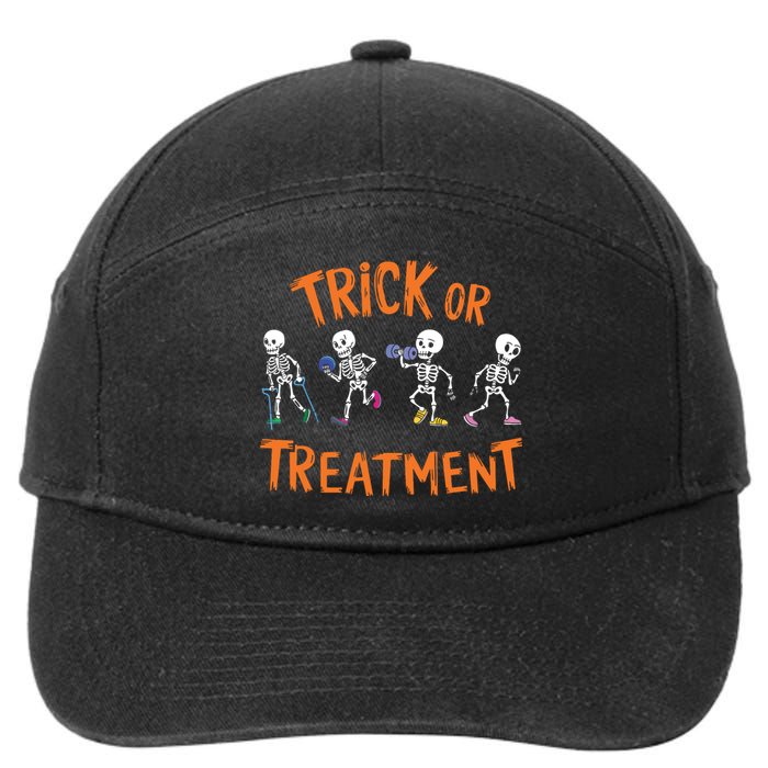 Trick Or Treatment Pt Physical Therapy Therapist Halloween 7-Panel Snapback Hat