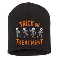 Trick Or Treatment Pt Physical Therapy Therapist Halloween Short Acrylic Beanie