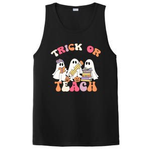 Trick Or Teach Funny Teacher Halloween Costume 2024 Boo Gift PosiCharge Competitor Tank