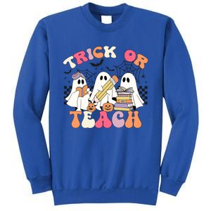 Trick Or Teach Funny Teacher Halloween Costume 2024 Boo Gift Sweatshirt