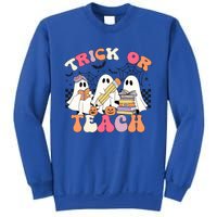 Trick Or Teach Funny Teacher Halloween Costume 2024 Boo Gift Sweatshirt