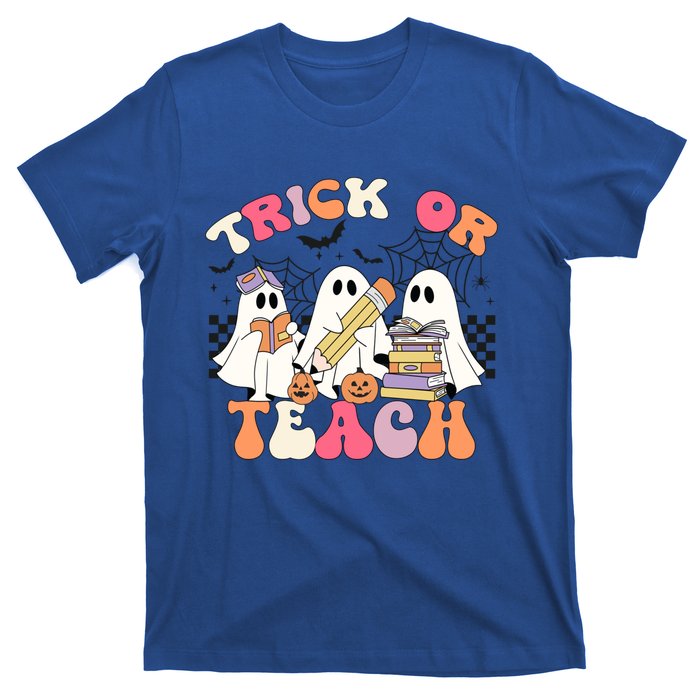 Trick Or Teach Funny Teacher Halloween Costume 2024 Boo Gift T-Shirt