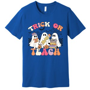 Trick Or Teach Funny Teacher Halloween Costume 2024 Boo Gift Premium T-Shirt