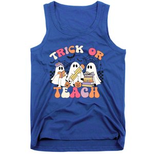 Trick Or Teach Funny Teacher Halloween Costume 2024 Boo Gift Tank Top