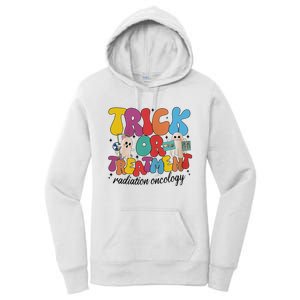 Trick Or Treatment Radiation Oncology Halloween Xray Tech Women's Pullover Hoodie