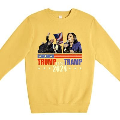 Trump Or The Tramp 2024 Vote For Trump Trump Vance 2024 Premium Crewneck Sweatshirt