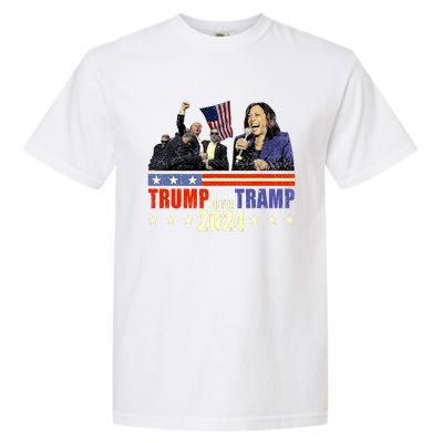 Trump Or The Tramp 2024 Vote For Trump Trump Vance 2024 Garment-Dyed Heavyweight T-Shirt