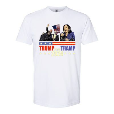 Trump Or The Tramp 2024 Vote For Trump Trump Vance 2024 Softstyle CVC T-Shirt