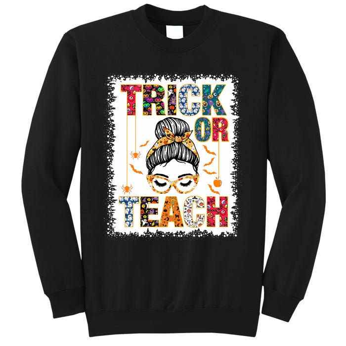 Trick Or Teach Teacher Halloween Costume 2024 Sweatshirt