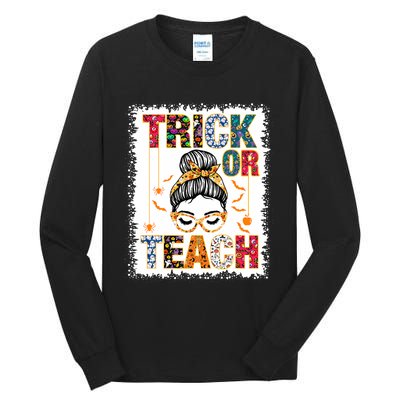 Trick Or Teach Teacher Halloween Costume 2024 Tall Long Sleeve T-Shirt