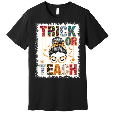 Trick Or Teach Teacher Halloween Costume 2024 Premium T-Shirt