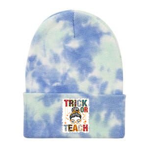 Trick Or Teach Teacher Halloween Costume 2024 Tie Dye 12in Knit Beanie