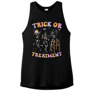 Trick Or Treatment Pt Physical Therapy Therapist Halloween Ladies PosiCharge Tri-Blend Wicking Tank