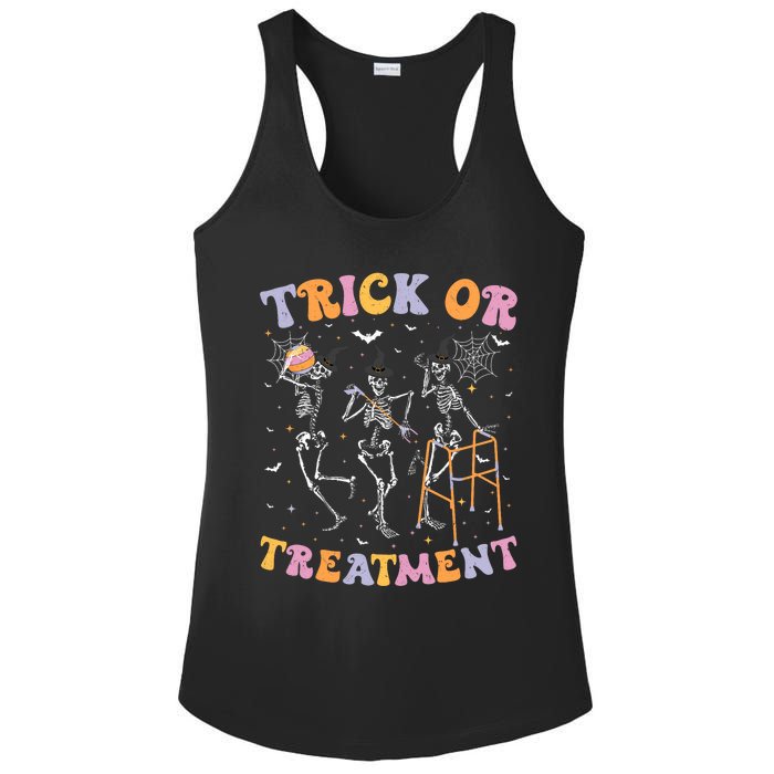 Trick Or Treatment Pt Physical Therapy Therapist Halloween Ladies PosiCharge Competitor Racerback Tank