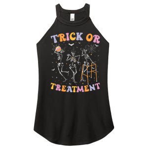 Trick Or Treatment Pt Physical Therapy Therapist Halloween Women's Perfect Tri Rocker Tank