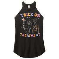 Trick Or Treatment Pt Physical Therapy Therapist Halloween Women's Perfect Tri Rocker Tank