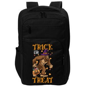 Trick Or Treat Bigfoot & Pumpkin Halloween Costume Day Impact Tech Backpack