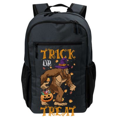 Trick Or Treat Bigfoot & Pumpkin Halloween Costume Day Daily Commute Backpack