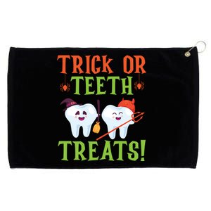 Trick Or Teeth Treats Dentistry Dental Halloween Cute Gift Grommeted Golf Towel