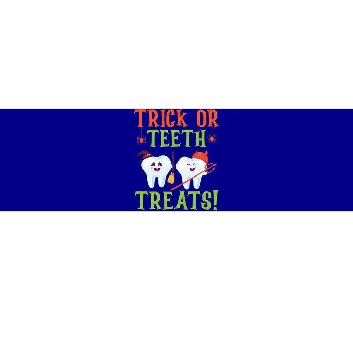 Trick Or Teeth Treats Dentistry Dental Halloween Cute Gift Bumper Sticker