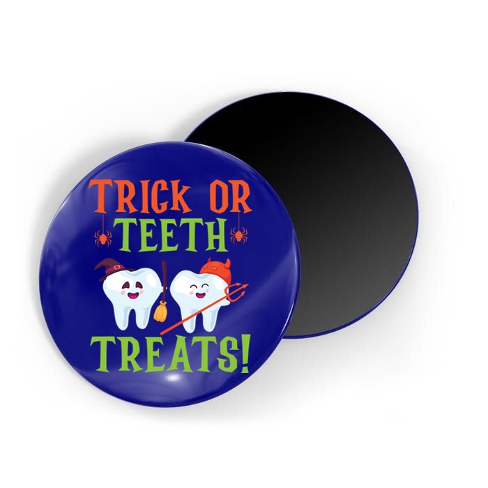 Trick Or Teeth Treats Dentistry Dental Halloween Cute Gift Magnet