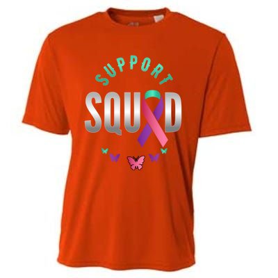 Thyroid Or Thyroid Awareness Or Thyroid Cancer Support Squad Gift Cooling Performance Crew T-Shirt