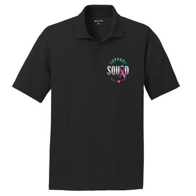 Thyroid Or Thyroid Awareness Or Thyroid Cancer Support Squad Gift PosiCharge RacerMesh Polo