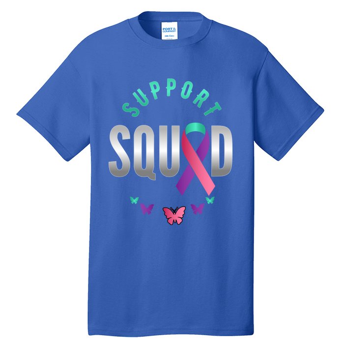 Thyroid Or Thyroid Awareness Or Thyroid Cancer Support Squad Gift Tall T-Shirt