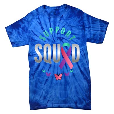 Thyroid Or Thyroid Awareness Or Thyroid Cancer Support Squad Gift Tie-Dye T-Shirt