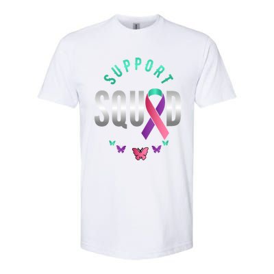 Thyroid Or Thyroid Awareness Or Thyroid Cancer Support Squad Gift Softstyle CVC T-Shirt