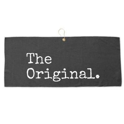 The Original The Sequel The Finale Matching Sibling Day Large Microfiber Waffle Golf Towel