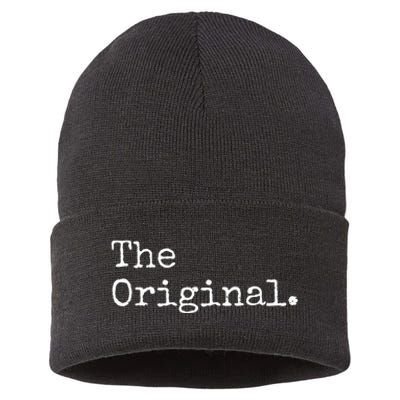 The Original The Sequel The Finale Matching Sibling Day Sustainable Knit Beanie