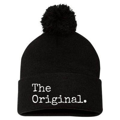 The Original The Sequel The Finale Matching Sibling Day Pom Pom 12in Knit Beanie