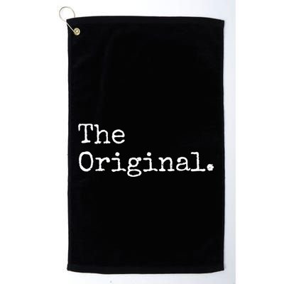 The Original The Sequel The Finale Matching Sibling Day Golf Towel