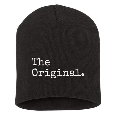 The Original The Sequel The Finale Matching Sibling Day Short Acrylic Beanie