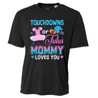 Touchdowns Or Tutus Mommy Loves You Gender Reveal Cooling Performance Crew T-Shirt