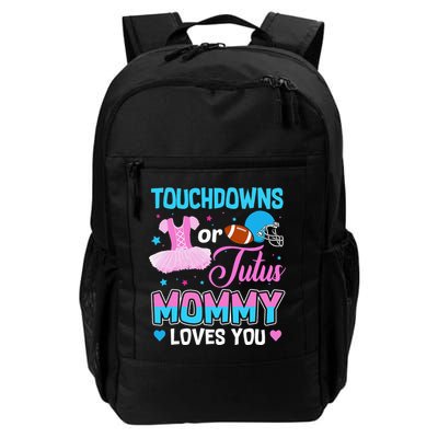 Touchdowns Or Tutus Mommy Loves You Gender Reveal Backpack