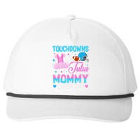 Touchdowns Or Tutus Mommy Loves You Gender Reveal Snapback Five-Panel Rope Hat