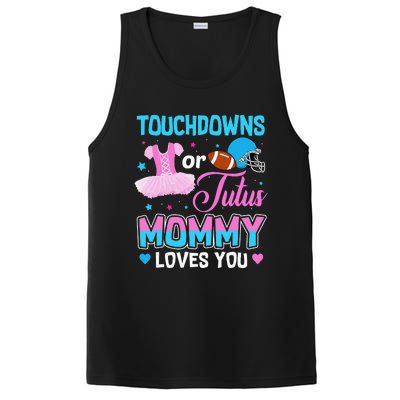 Touchdowns Or Tutus Mommy Loves You Gender Reveal PosiCharge Competitor Tank