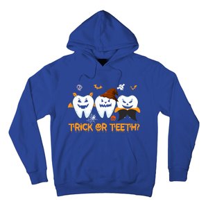 Trick Or Teeth Funny Dental Halloween Treat Dentist Funny Gift Hoodie