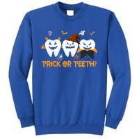 Trick Or Teeth Funny Dental Halloween Treat Dentist Funny Gift Sweatshirt