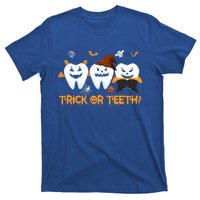 Trick Or Teeth Funny Dental Halloween Treat Dentist Funny Gift T-Shirt