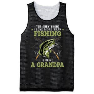 The Only Thing I Love More Than Fishing Is Being A Grandpa Mesh Reversible Basketball Jersey Tank