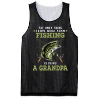 The Only Thing I Love More Than Fishing Is Being A Grandpa Mesh Reversible Basketball Jersey Tank