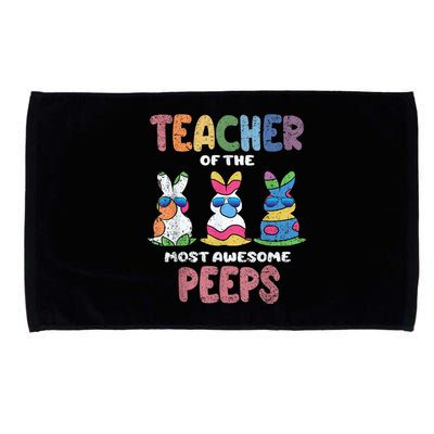 Teacher Of The Most Awesome Happy Easter Bunny Spring Microfiber Hand Towel