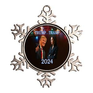 Trump Or The Tramp 2024 Vote For Trump Trump Vance Election Metallic Star Ornament