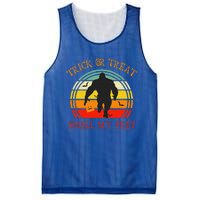 Trick Or Treat Smell Feet Bigfoot Halloween Funny Mesh Reversible Basketball Jersey Tank